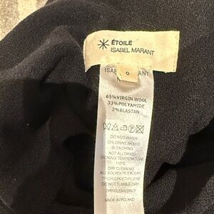 Étoile Isabel Marant Black Wool Blend Garment